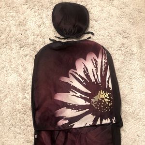 Two front seat covers with headrest cover included